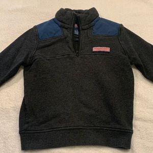 Boys Vinyard Vines Classic Shep Shirt gray/blue.